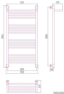Сунержа Богема с полкой+ 1000х500 071-0223-1050