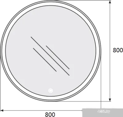 BelBagno Зеркало SPC-RNG-800-LED-TCH