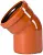 Отвод ПВХ наружный 45* Ду 250 Германия