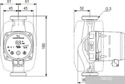 Насос Grundfos Alpha2 32-60 180