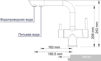 Смеситель Wasserkraft A8017