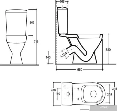 Керамин Толедо Инкоер (с жестким сиденьем)