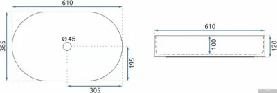 Rea Nadia 60 Black Matt REA-U1062
