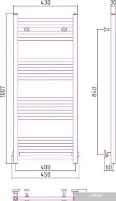 Полотенцесушитель Сунержа Модус 1000x400 00-0250-1040