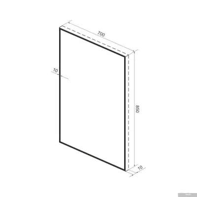 Wellsee Зеркало 7 Rays' Spectrum 172200660, 70 х 85 см