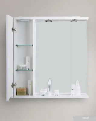 BelBagno Шкаф с зеркалом Marino-SPC-600/750-1A-BL-P-L (bianco lucido)