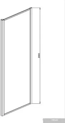 Aquatek AQ ARI WA 09020BL 90x200 (черный/прозрачное стекло)