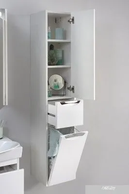 Belux Шкаф-пенал Неман ПН 30-01K (1, белый глянцевый)