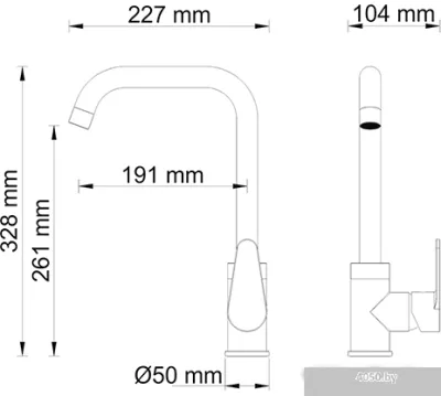 Смеситель Wasserkraft Alz 28807