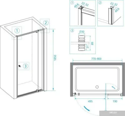 RGW PA-02-B 41080208-14 (черный/прозрачное стекло)