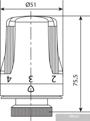 Термоголовка Royal Thermo RTE 50.034