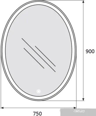 BelBagno Зеркало SPC-VST-750-900-LED-TCH