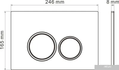 Roxen Cube Bidet One Rimless 6 в 1 StounFix Slim 533185 (кнопка: матовая)