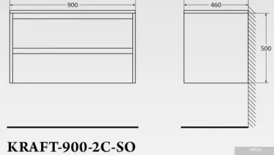 BelBagno Тумба под умывальник KRAFT-900-2C-SO-BO