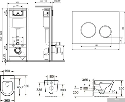 Унитаз Lavinia Boho Relfix Biore Rimless 7 в 1 87050185 (белый пластик)