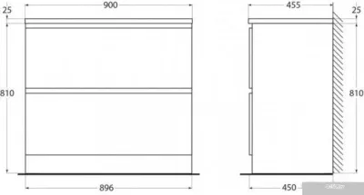 BelBagno Тумба под умывальник Albano-900-2C-PIA-PS (cосна scania)