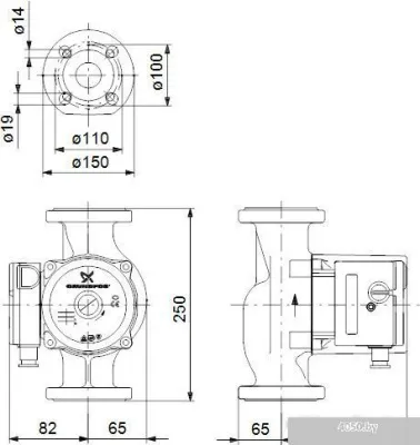 Насос Grundfos UPS 40-80 F 250
