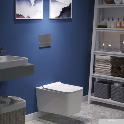 Унитаз Berges Wasserhaus Floe Rimless + Floe Slim SO + Novum525 + F3 043223