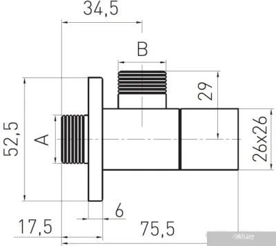 Ferro Quadro Z294 1/2x1/2