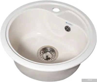 Кухонная мойка GranAlliance G-13 (белый, без сифона)