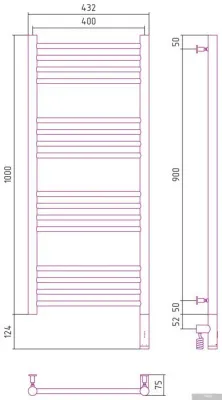 Сунержа Богема 3.0 прямая 1000х400 МЭМ правый 30-5805-1040