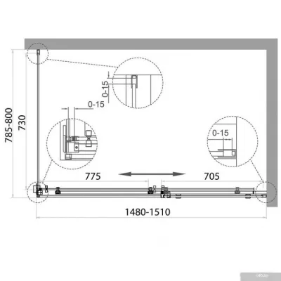 BelBagno ACQUA-AH-1-150/80-C-Cr