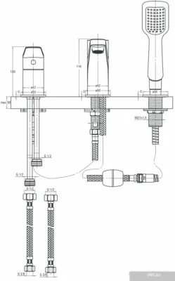 Смеситель Deante Jasmin BGJ 013M