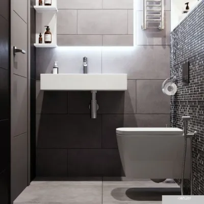 Унитаз Lavinia Boho Relfix Aveo Rimless 7 в 1 87050208 (черный пластик)