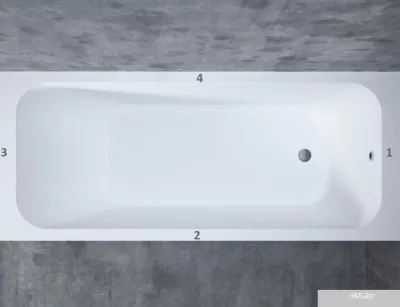 Ванна Salini Orlando 170x70 102021M (S-Stone, матовый)