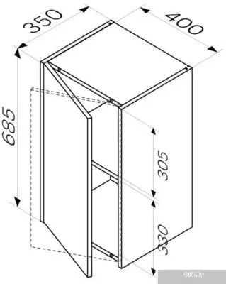 AM.PM Шкаф Func M8FCH0402WG