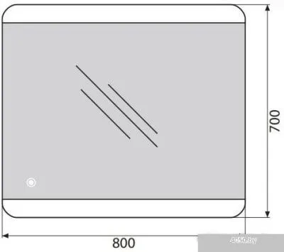 BelBagno Зеркало SPC-CEZ-800-700-LED-TCH