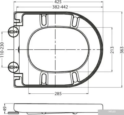 Унитаз BelBagno Garcia [BB512B + BB2009SC]