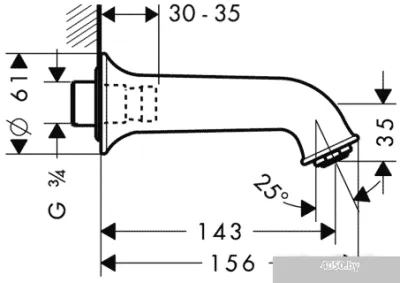 Излив Hansgrohe Talis Classic 14148