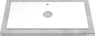 ЗОВ Тумба под умывальник Лира 80 L80MW0MAGVA-KP13W (белый/адриатик)