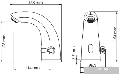 Смеситель Wasserkraft Rossel 2813