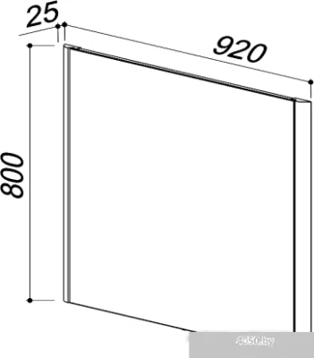 Belux Зеркало Альмерия В100 (клен)