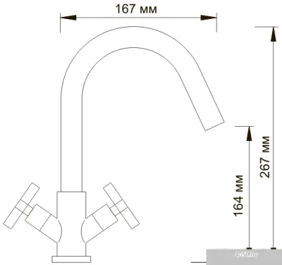 Смеситель Wasserkraft Weser 7803