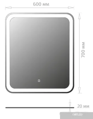Onika Зеркало Магна 60 Led 206085