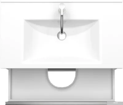 ЗОВ Тумба под умывальник Парма 80 P80LWP0MHMC1A-KP13H (белый/галифакс)