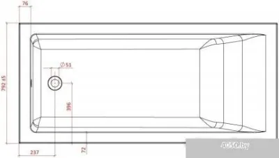 Ванна Astra-Form Нейт 170x80