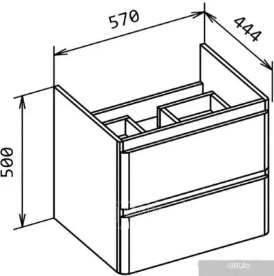 BelBagno Тумба под умывальник ALBANO-CER-600-2C-SO-RNG