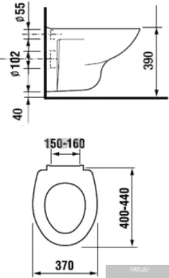Унитаз Roca Mateo [893100010]