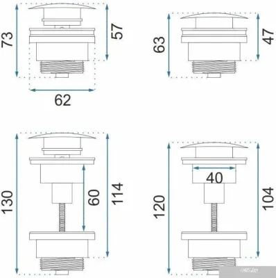 Rea Klik-Klak REA-A533A (розовое золото)