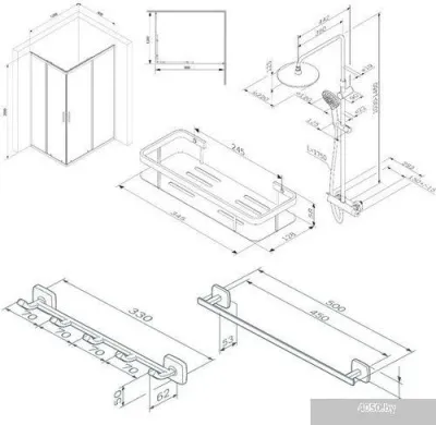 AM.PM Gem S 120x80 WK93ER (черный)