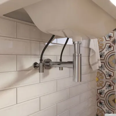 Вентиль Wellsee Drainage System 182146001, угловой (2 шт, хром)