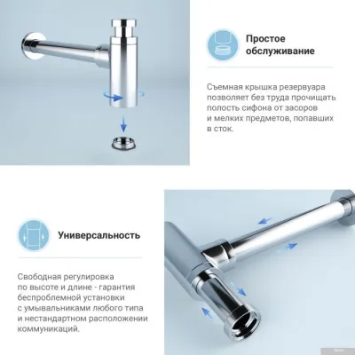 Wellsee Drainage System 182104000 (хром)