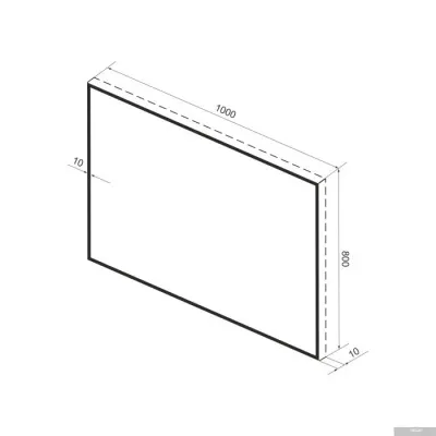 Wellsee Зеркало 7 Rays' Spectrum 172200750, 100 х 80 см