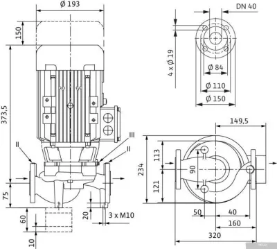 Насос Wilo VeroLine-IPL 40/120-1.5/2
