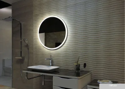 Пекам Зеркало с подсветкой Ring 80x80 (с подогревом и сенсором)