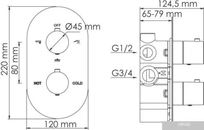 Wasserkraft Elbe 7444 Thermo